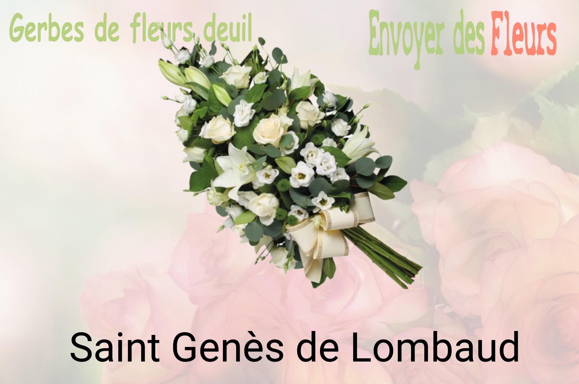 Gerbe de fleurs de deuil livrée à Saint-Genès-de-Lombaud